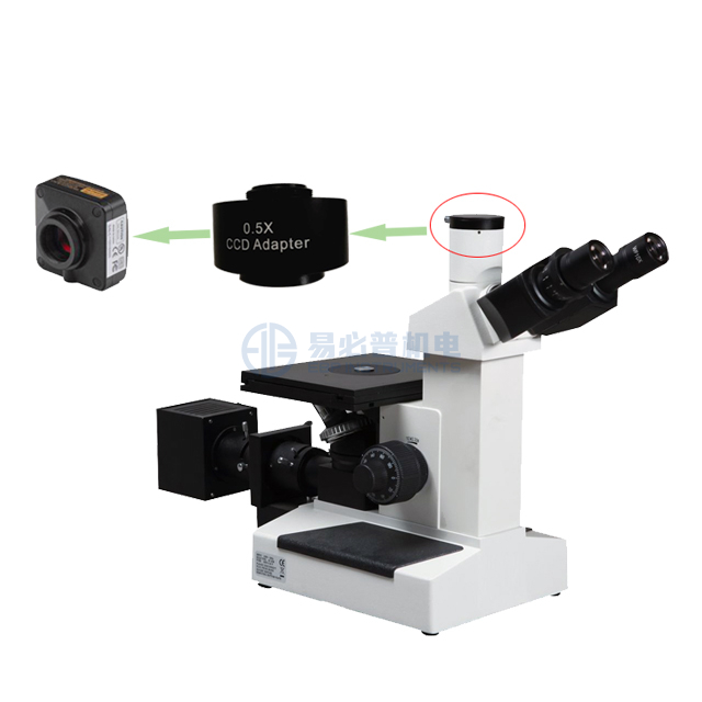 المجهر المعدني المقلوب مع برنامج تحليل الصور المجهري